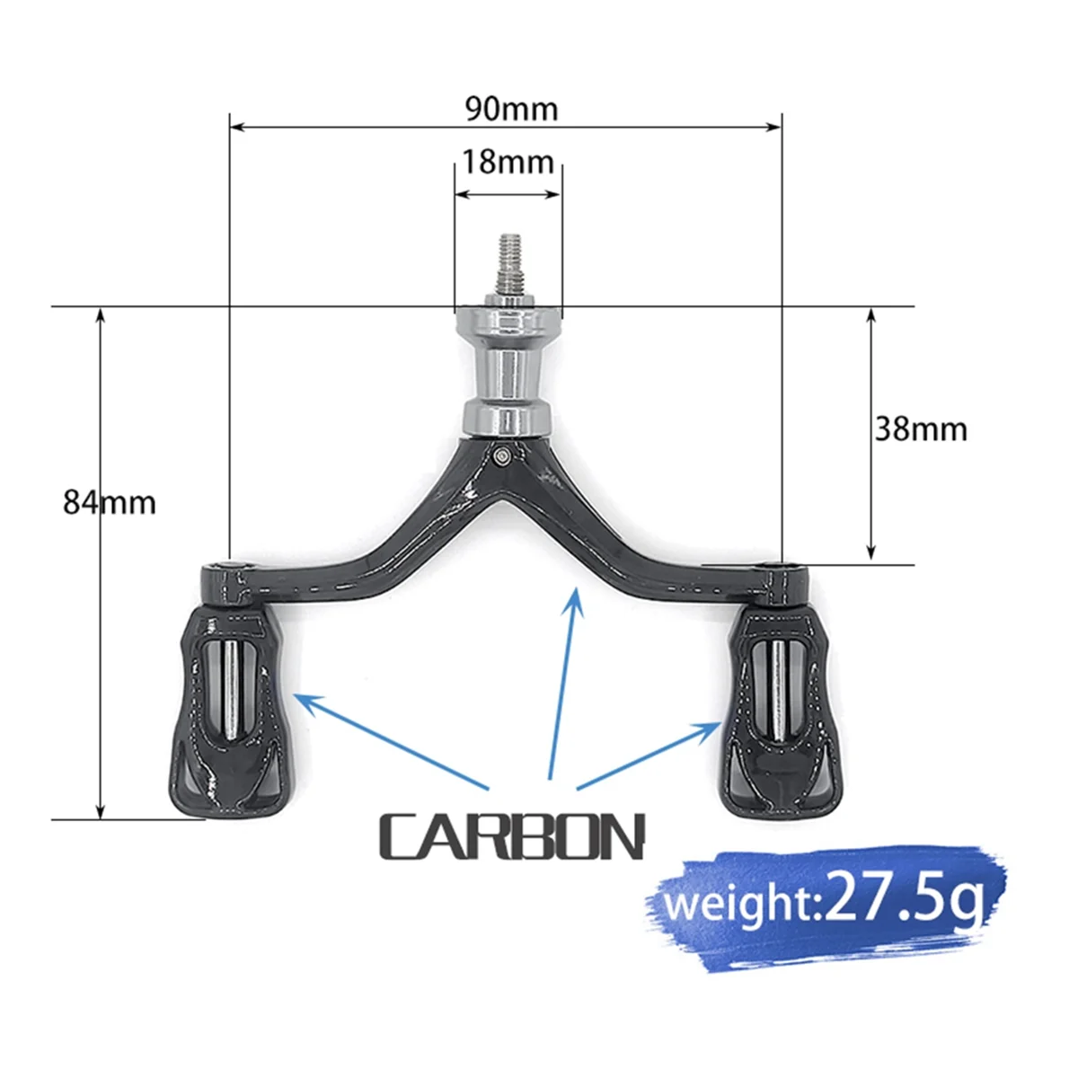 Ice Fishing Reel - AA26P Spinning Reel Replacement Double Handle